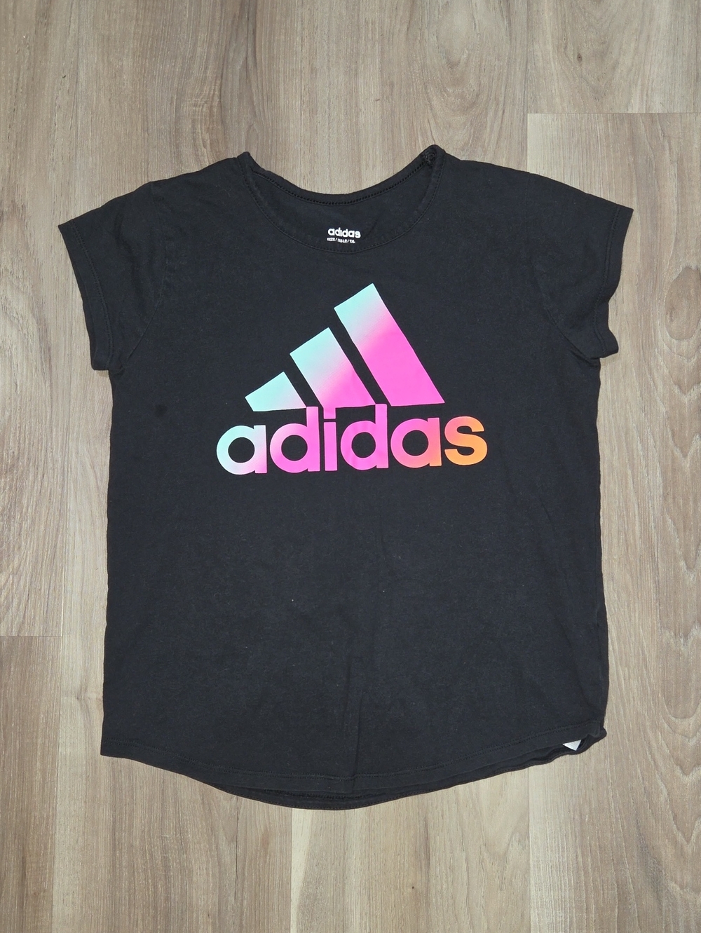 •Adidas• Little Girls Black Short Sleeve Tee
